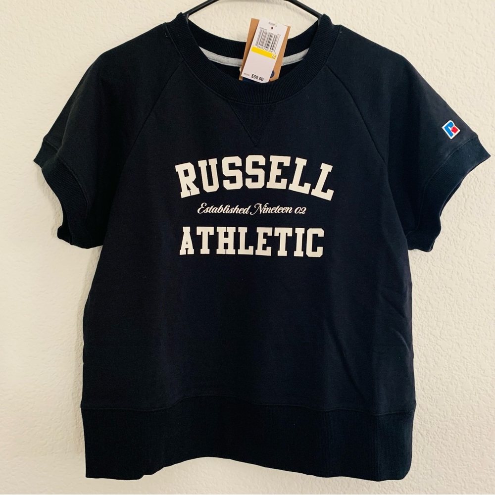 Russell Athletic Short Sleeve Sweatshirt NWT Size Medium